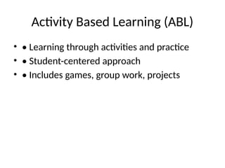 Enhancing Student Learning Through Effective Education and Activity ...