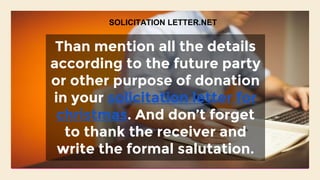 Solicitation Index Example Effective Examples Of Solicitation Letter | PPTX