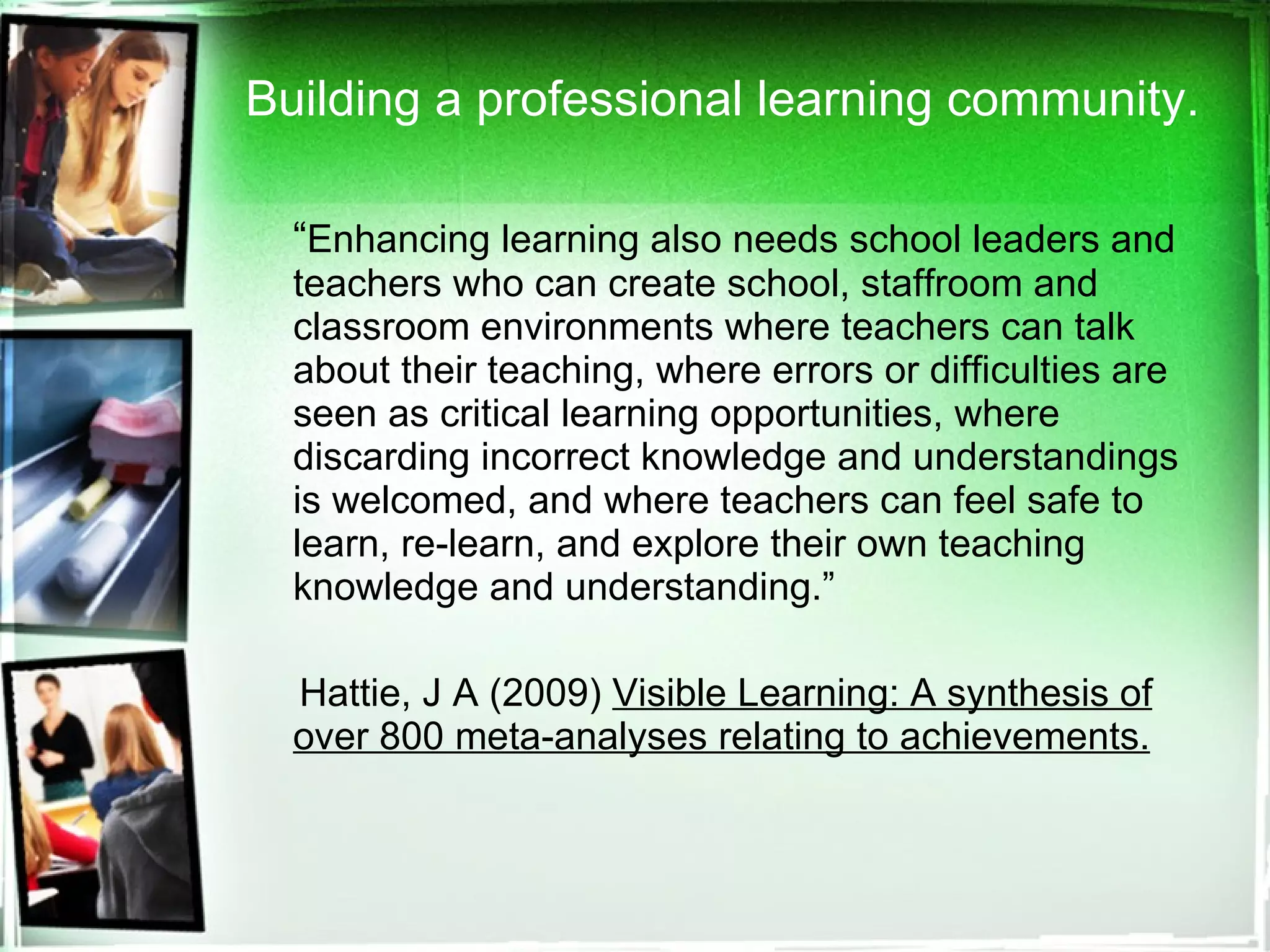 Effective Feedback Enhancing Learning Ppt