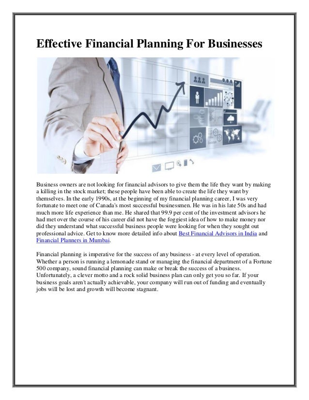 Purchase a financial planning business