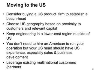 VC Funding Series C
• €10m
• Pre money valuation €21m
• C convertible preferred shares @ €2.801 per share
• Employee Option Pool (20%)
• 3 Investor Directors
• Keyman insurance for Raomal Perera & Denis
Hennessy
• Legal fees capped at £50k
60
 