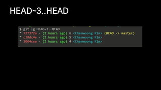 HEAD~3..HEAD
 