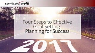 Four Steps to Effective
Goal Setting:
Planning for Success
 