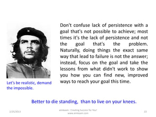 Goal Confuse Effective handling of failure | PPSX