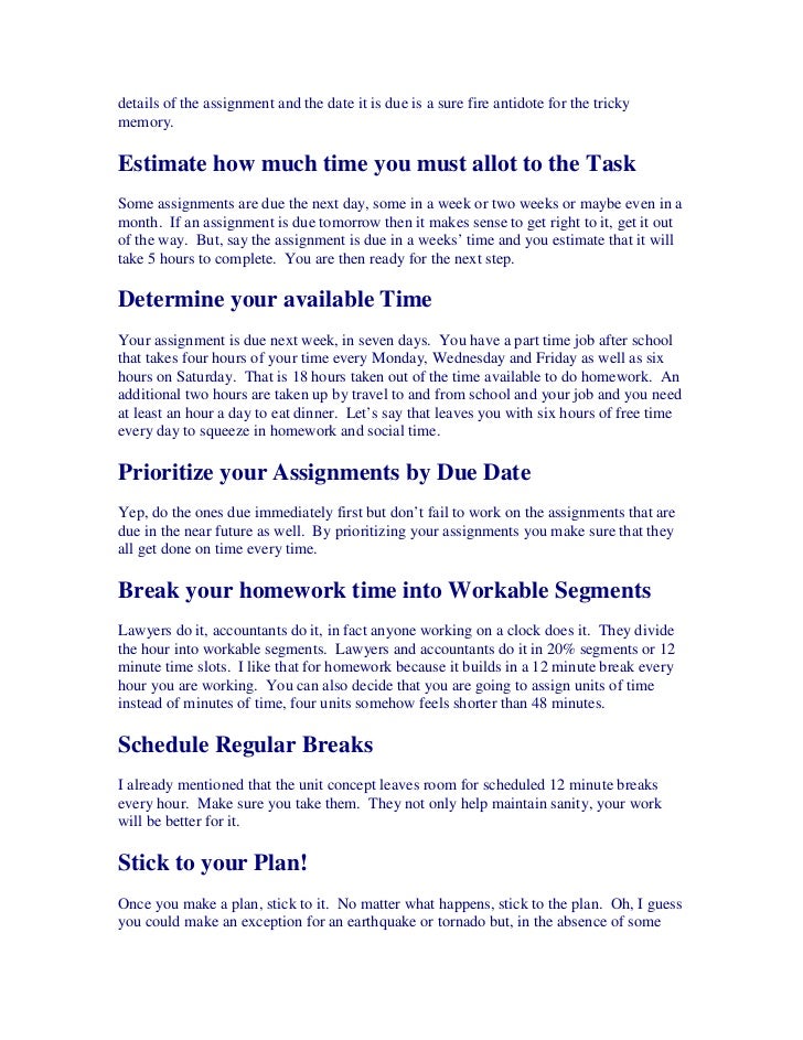 Coursework structure picture