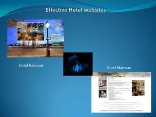 Effective Hotelwebsites HotelBelmont Hotel Marceau 