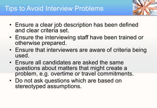 Efficiency Interview Conducting Effective interview | PPTX