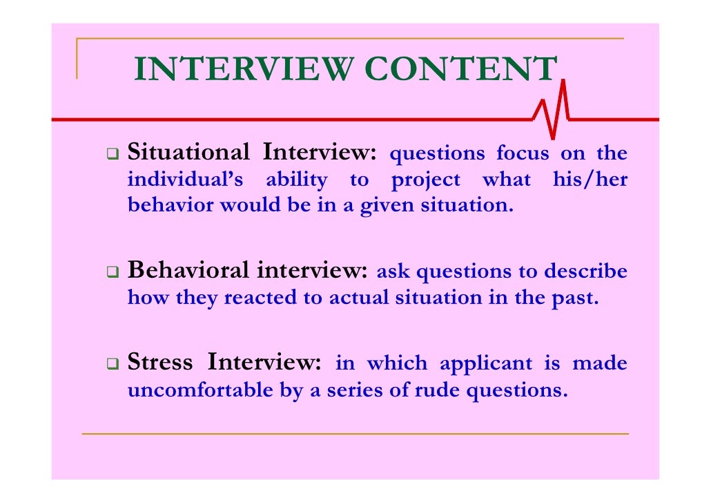behavioral interviewing techniques