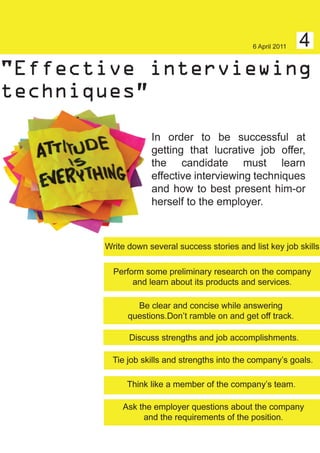 Effective interview techniques