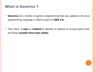 Effective Java - Generics | PPT