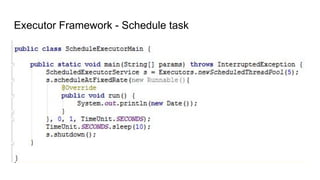 Executor Framework - Schedule task
 