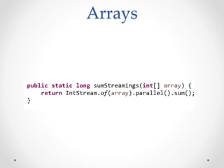 Arrays
 