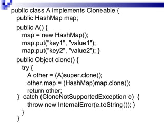 Effective Java - Override clone() method judiciously | PPT