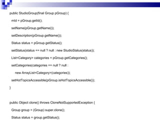Effective Java - Override clone() method judiciously | PPT