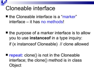 Effective Java - Override clone() method judiciously | PPT