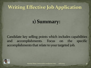 8Hansraj (http://imrecruiter.wordpress.com) 16/8/2014
 