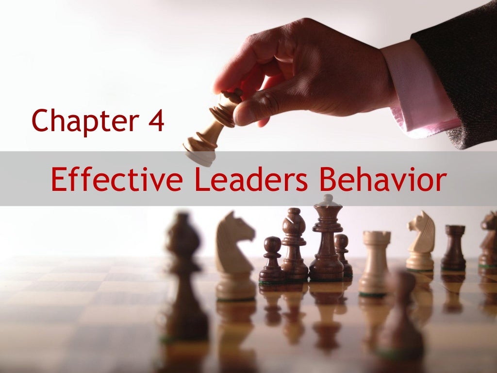 Effective leader behavior