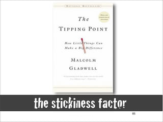 the stickiness factor   85
 