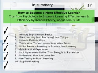 Less Effective Learnig Effective learning | PDF