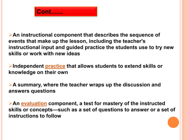 Effective lesson planning | PPTX