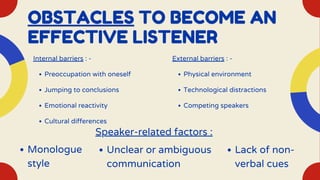 Mastering Effective Listening: Keys to Better Communication | PDF