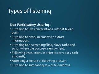 Effective listening