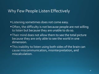 Effective listening