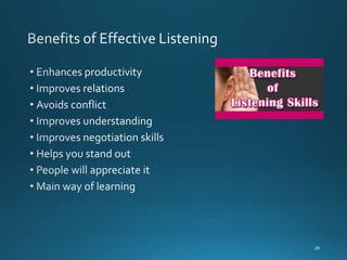 Effective listening