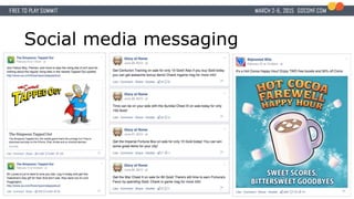 Social media messaging
 