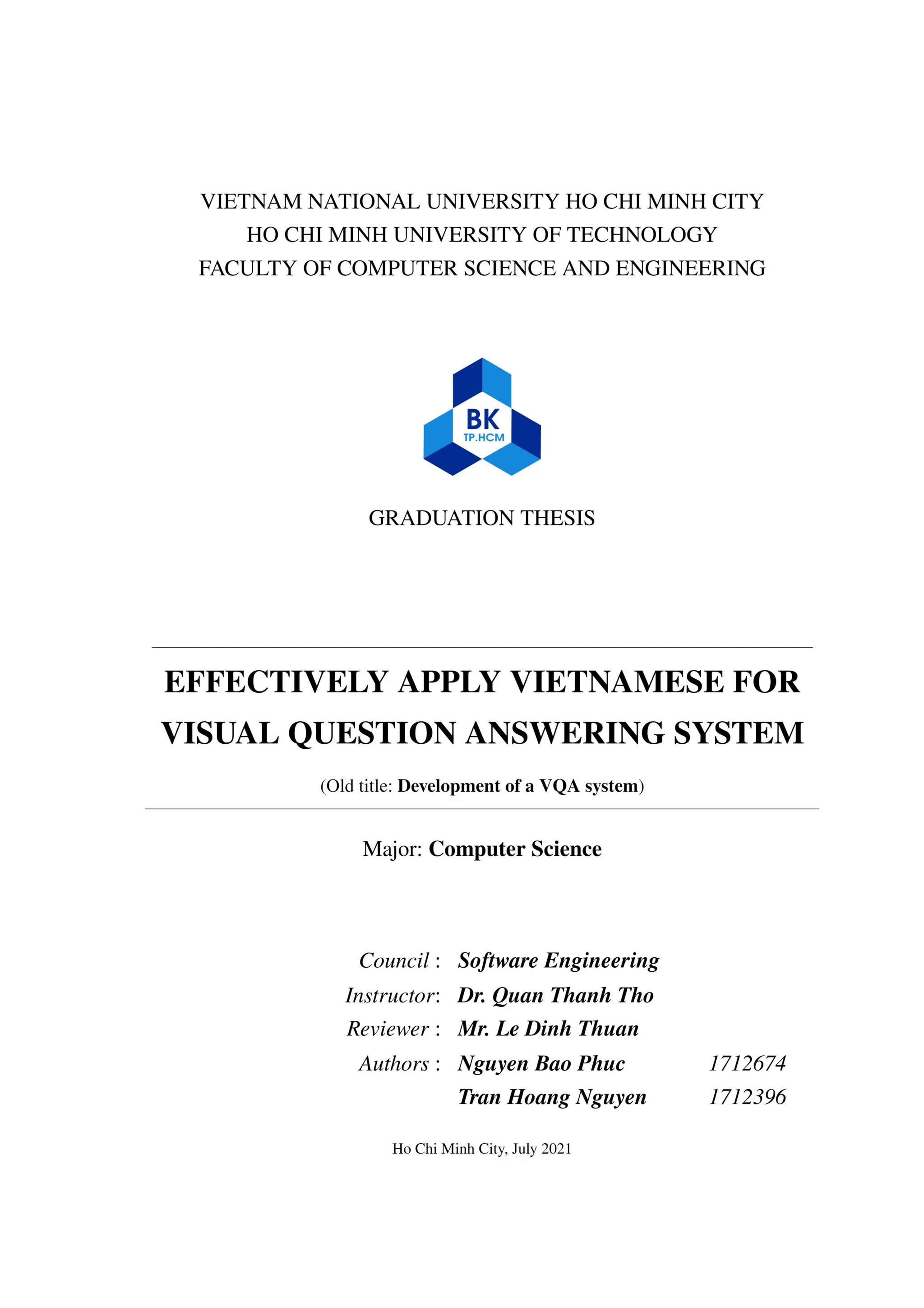 Effectively apply vietnamese for visual question answering system ...