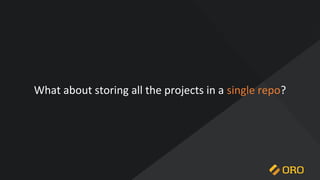 What about storing all the projects in a single repo?
 