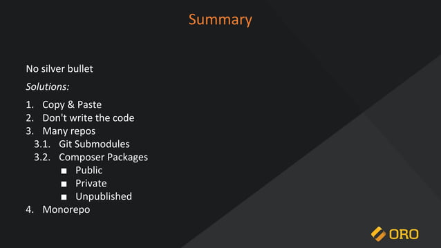 Effectively Reuse the Code Between PHP Projects | PPT