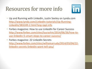 Effectively using LinkedIn | PDF