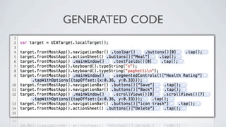 GENERATED CODE
 