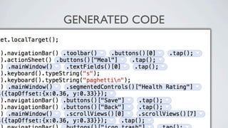 GENERATED CODE
 
