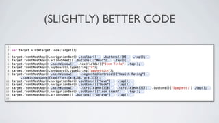 (SLIGHTLY) BETTER CODE
 