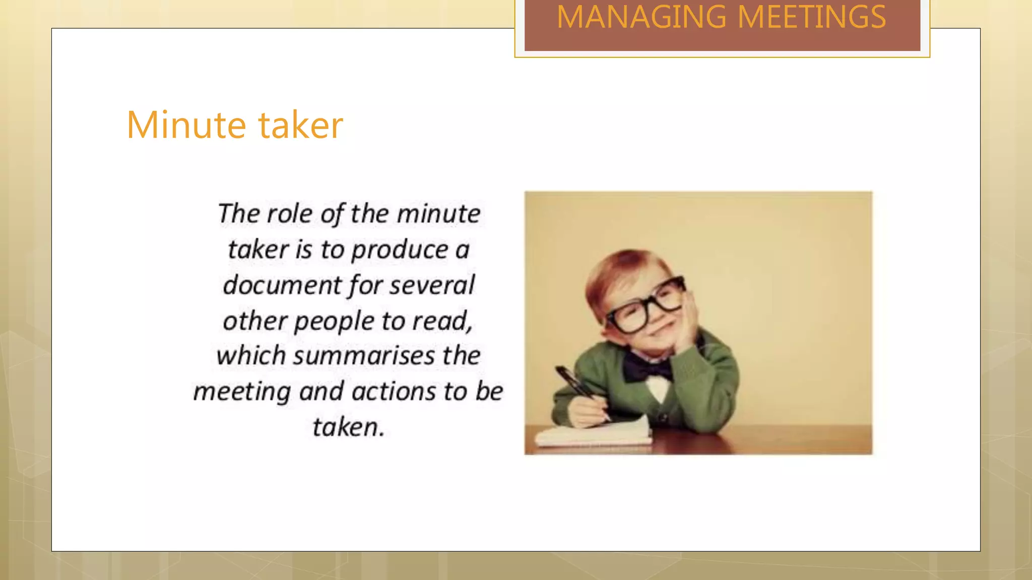 Effective Meeting Management | PPTX