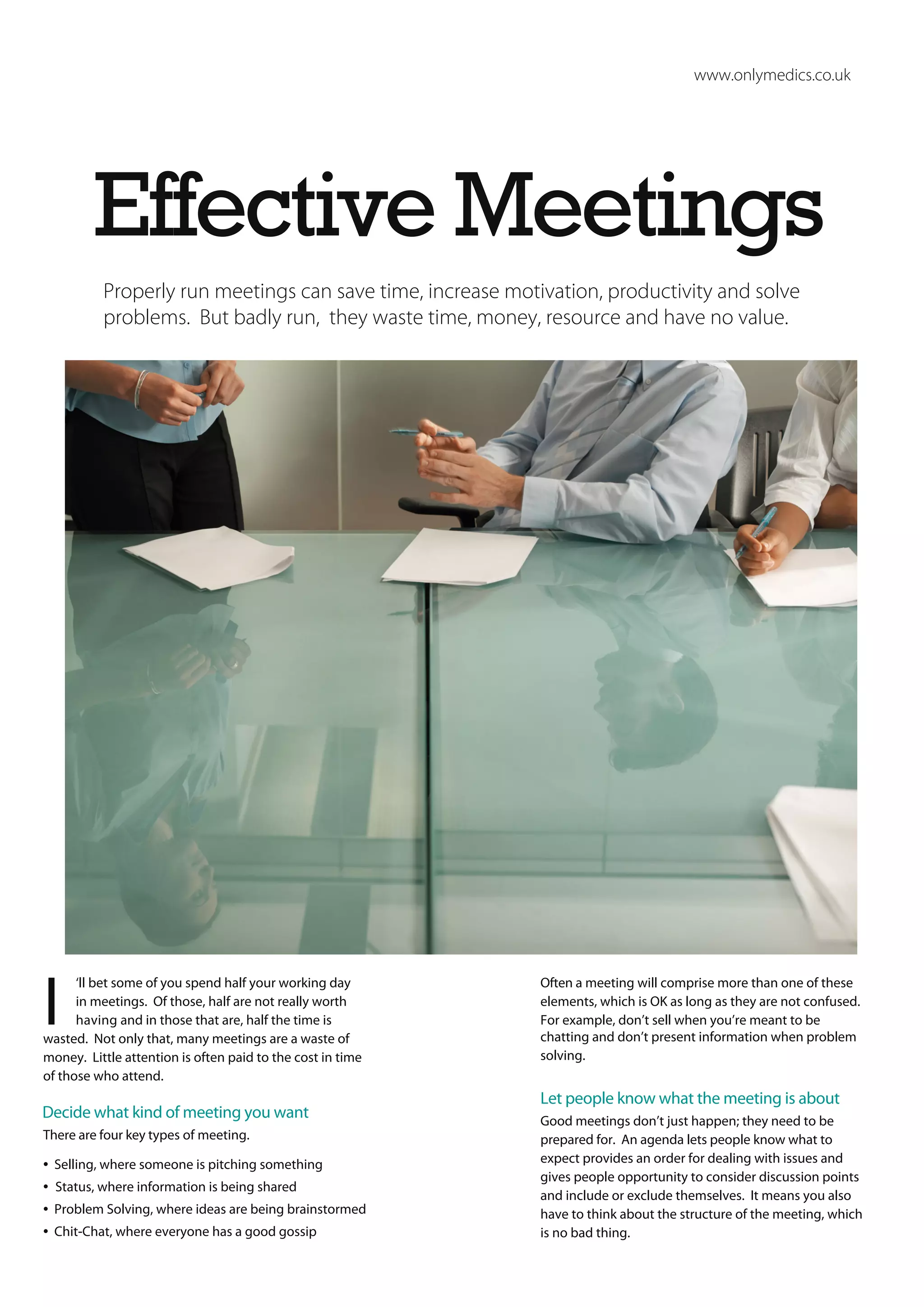 Effective Meetings | PDF
