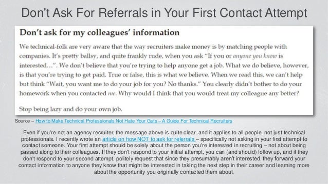 how to contact recruiters