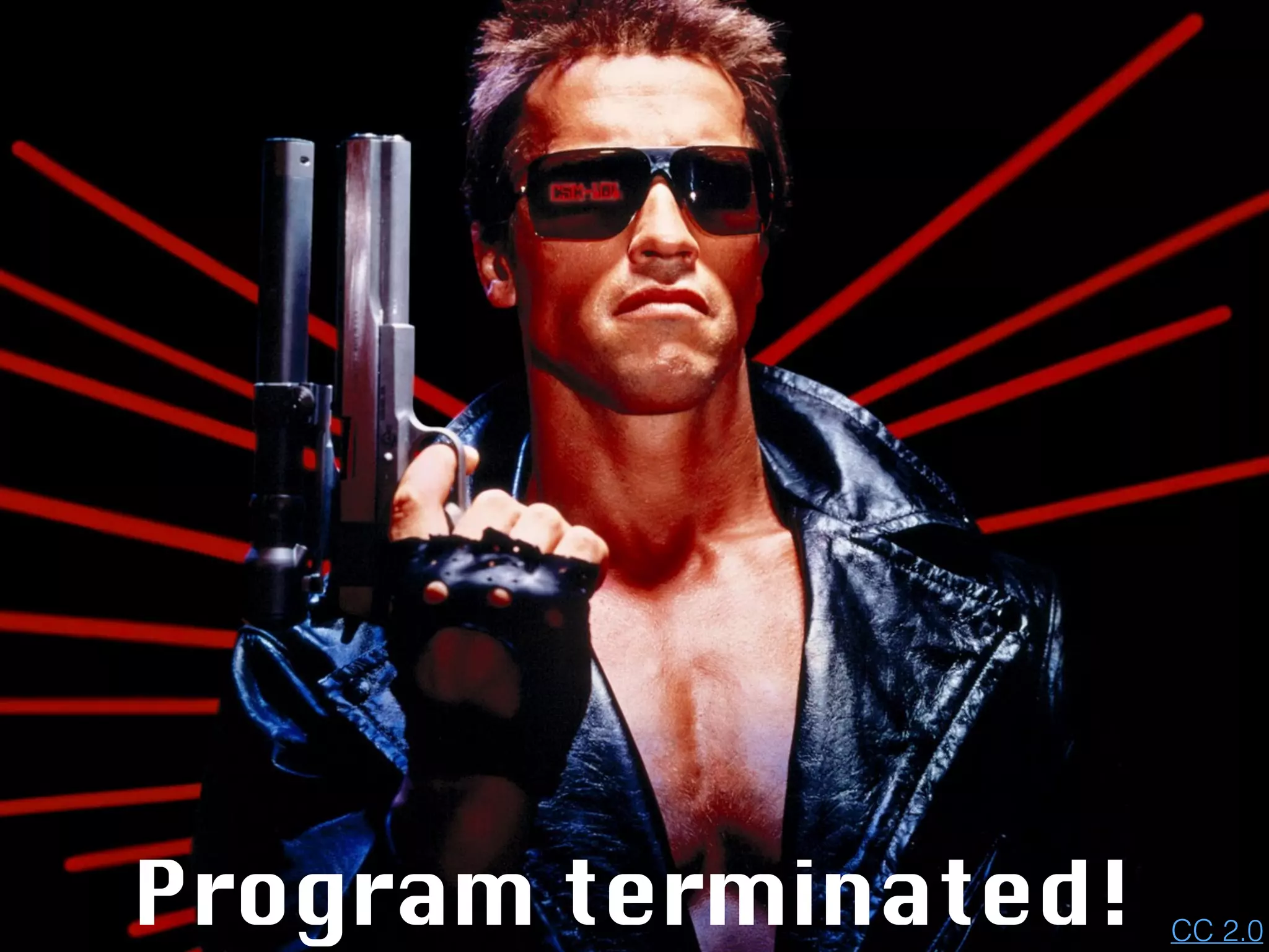 Program terminated! CC 2.0
 