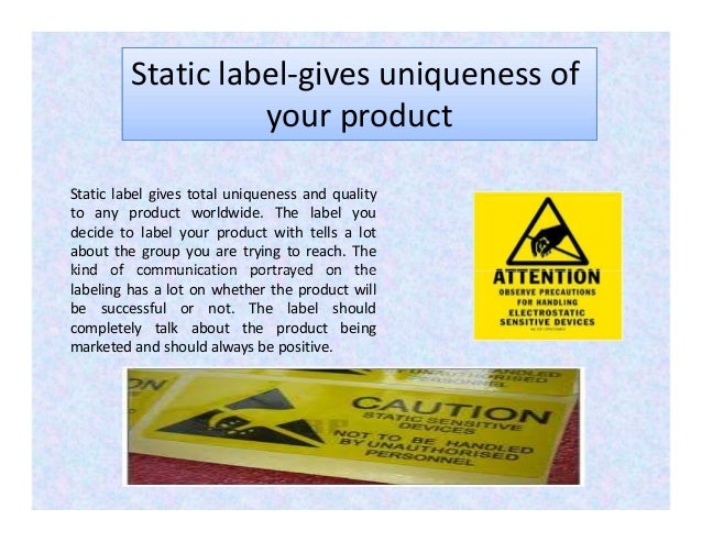 Why product labels are important