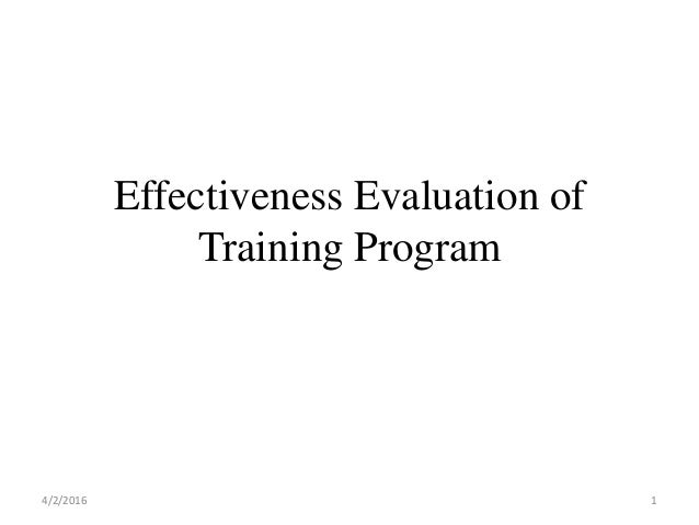 effectiveness training program thesis effectiveness training program thesis