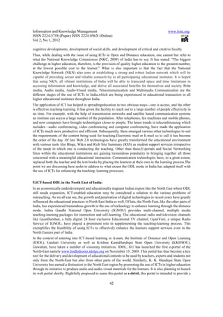 Effectiveness of open and distance education and the relevance of ict | PDF