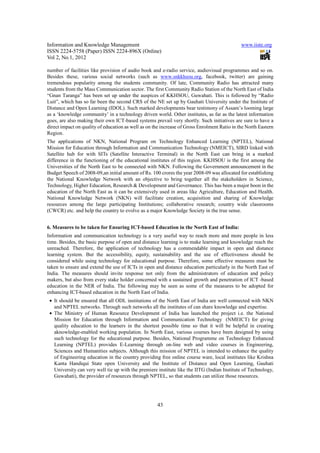 Effectiveness of open and distance education and the relevance of ict | PDF