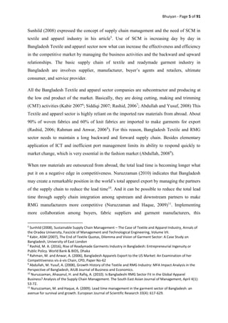 Effectiveness of supply chain management in textile and apparel ...