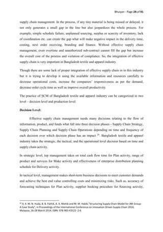 Effectiveness of supply chain management in textile and apparel ...