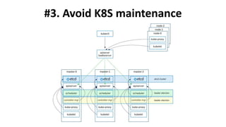 #3. Avoid K8S maintenance
 