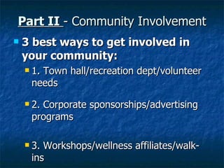 Effective Networking & Community Involvement | PPT