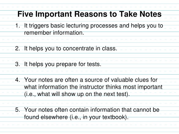 Notes Notes