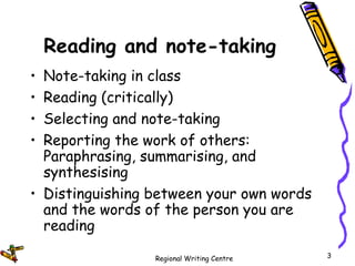 Effective note taking | PPT